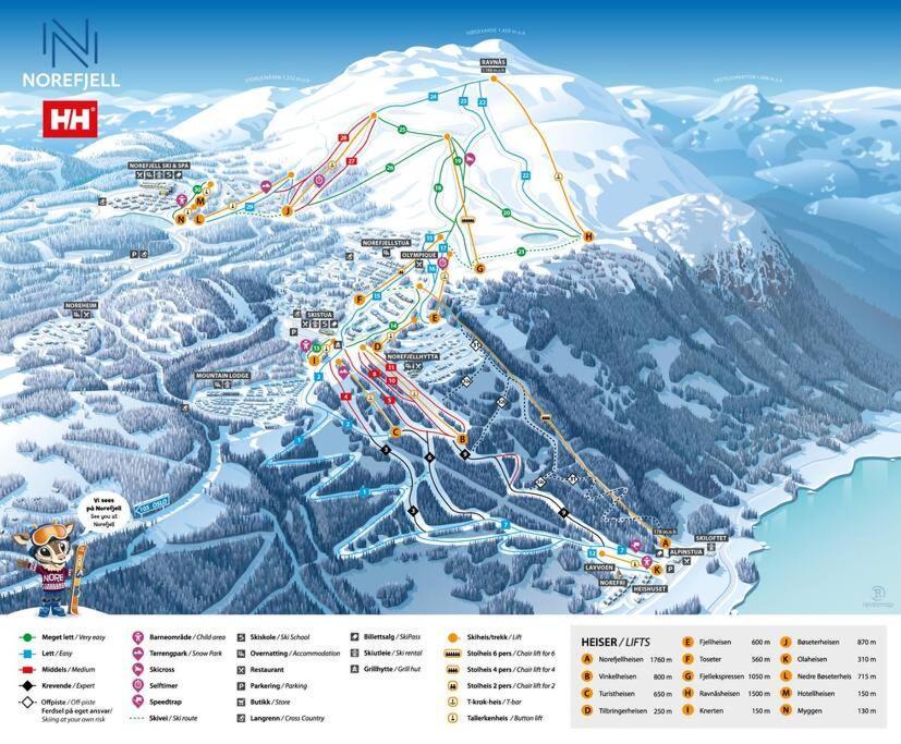 Ski In/Out, Amazing Views, 3 Bedrooms Noresund Buitenkant foto
